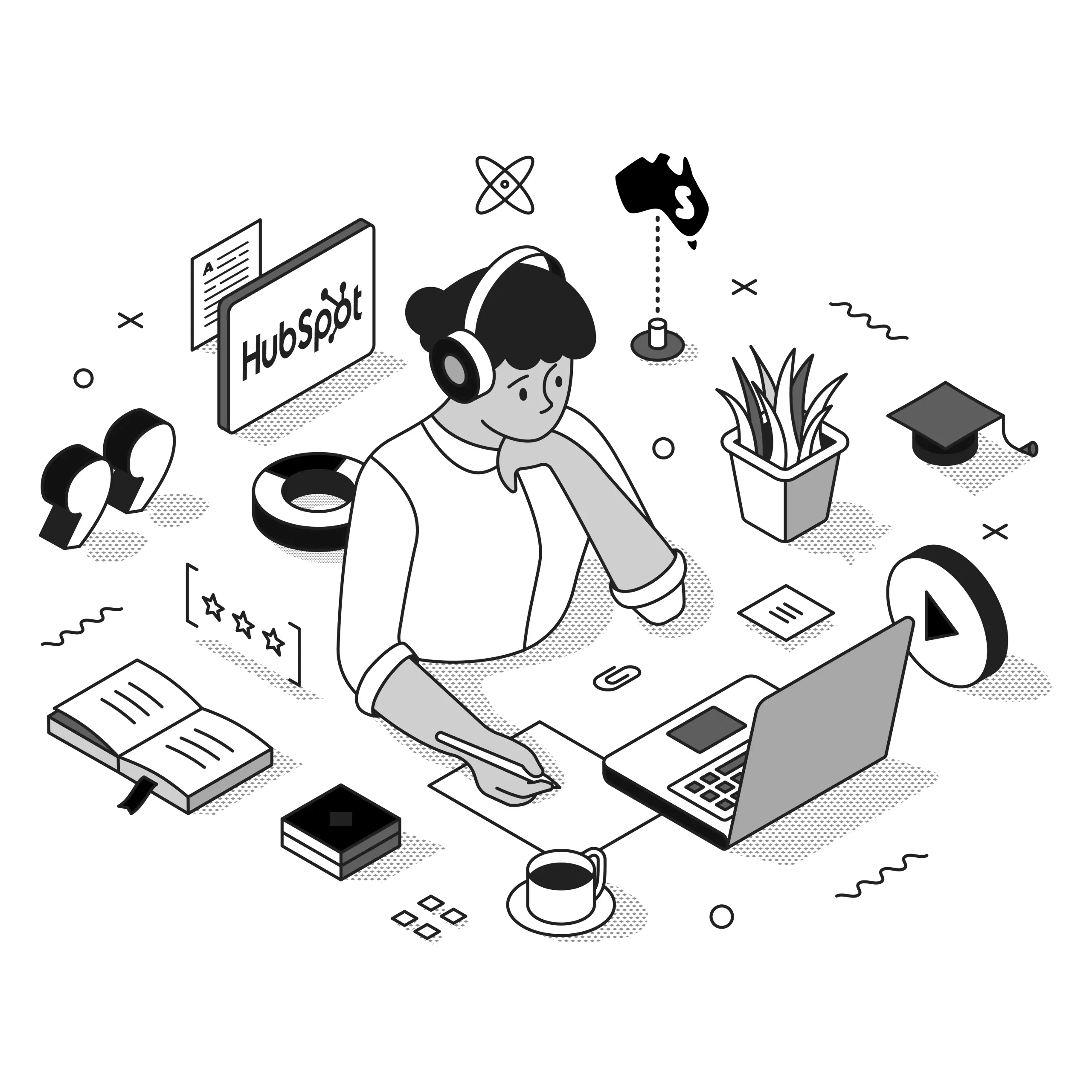 hubspot channel consultant illustration