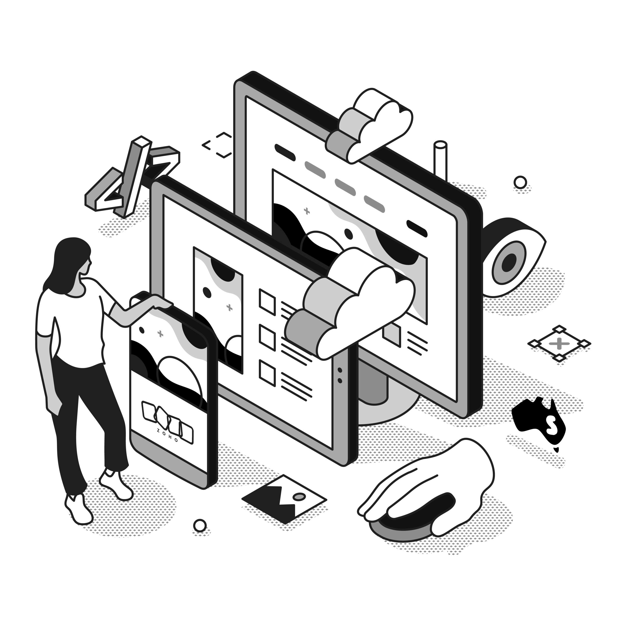 zoho netsuite integration illustration