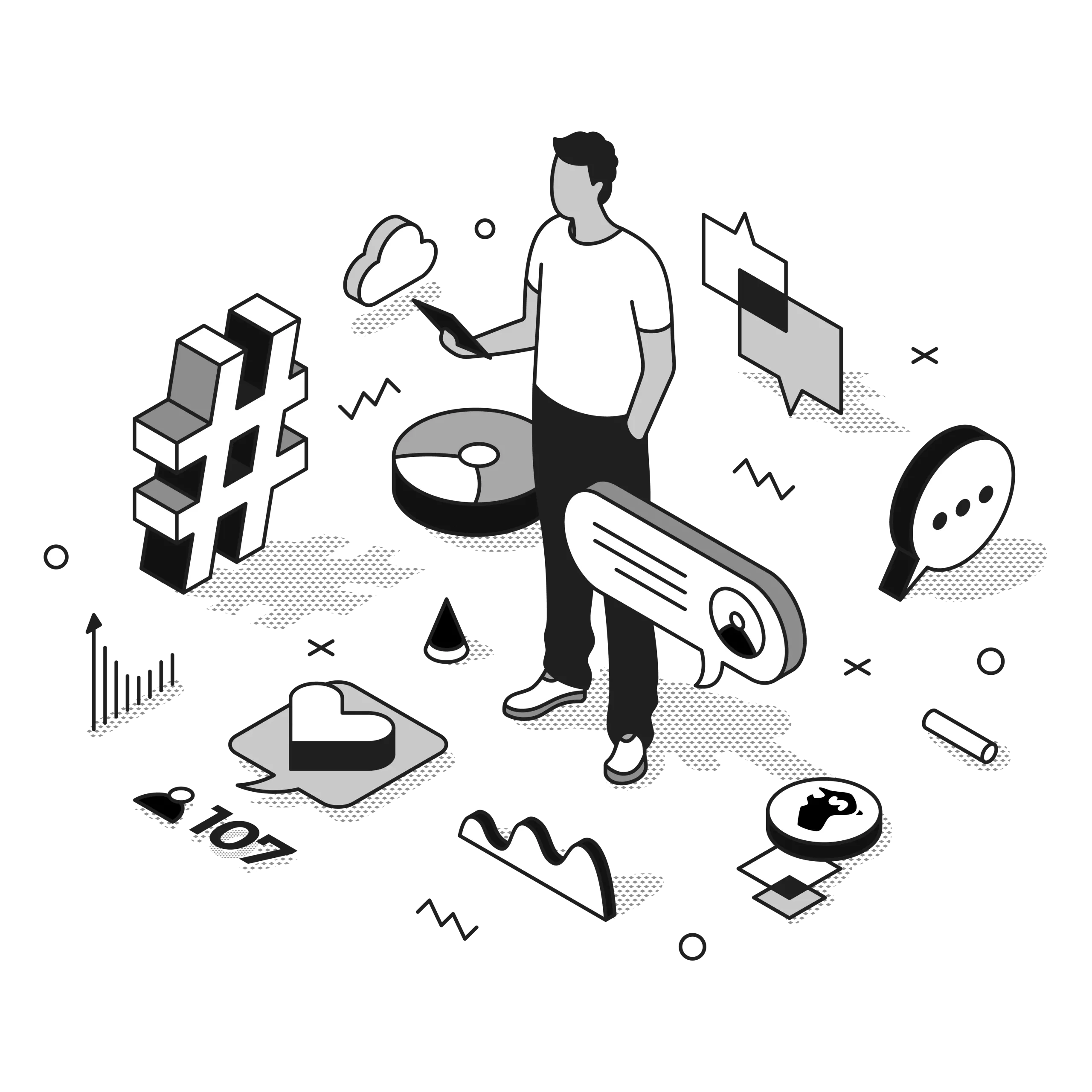 zoho campaign illustration