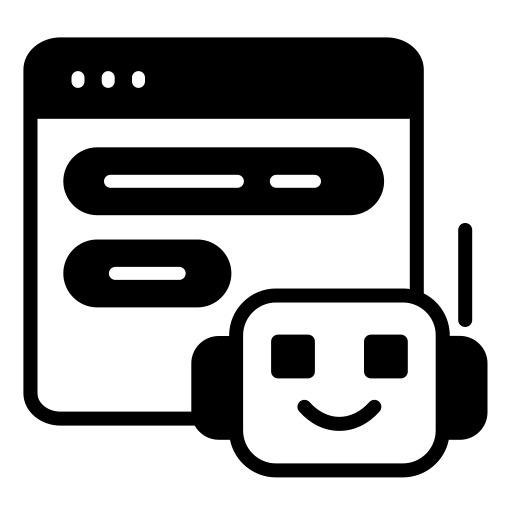 icon of AI content assistant